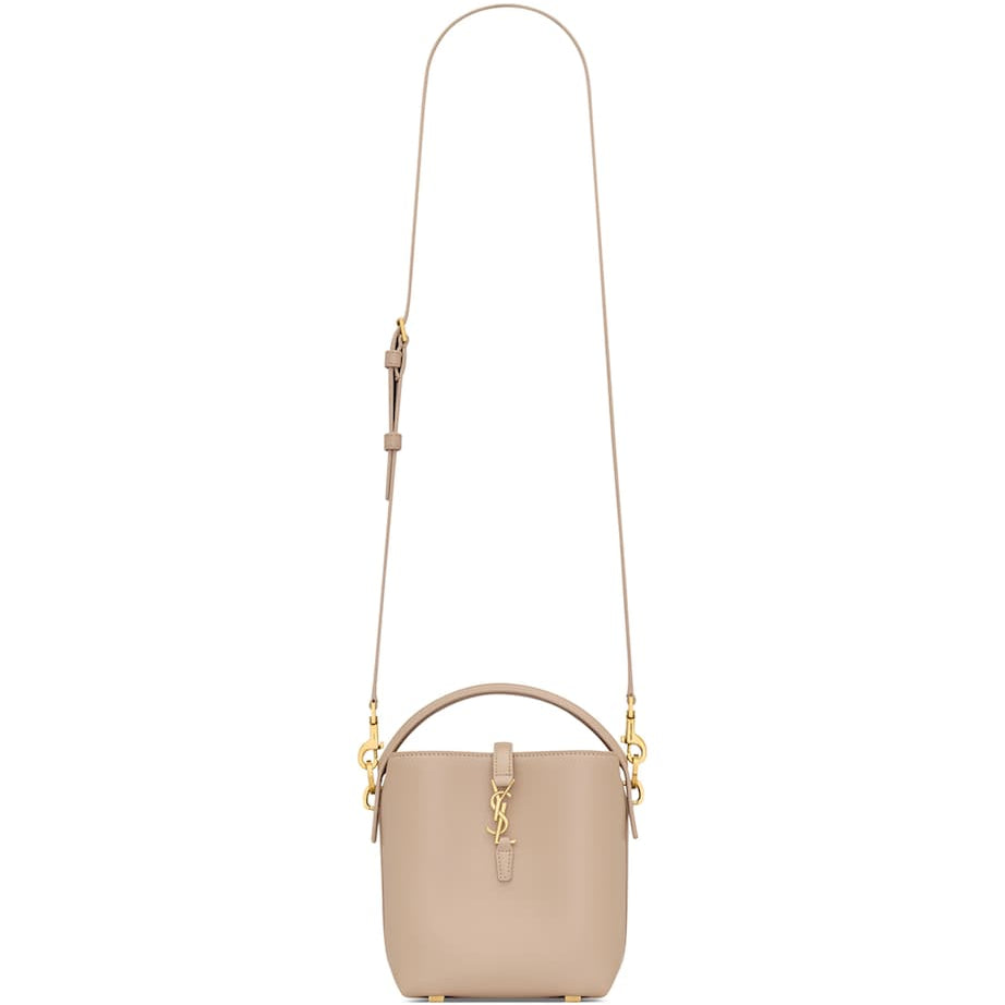 Beige Mini Calfskin Le 37 Bucket Bag