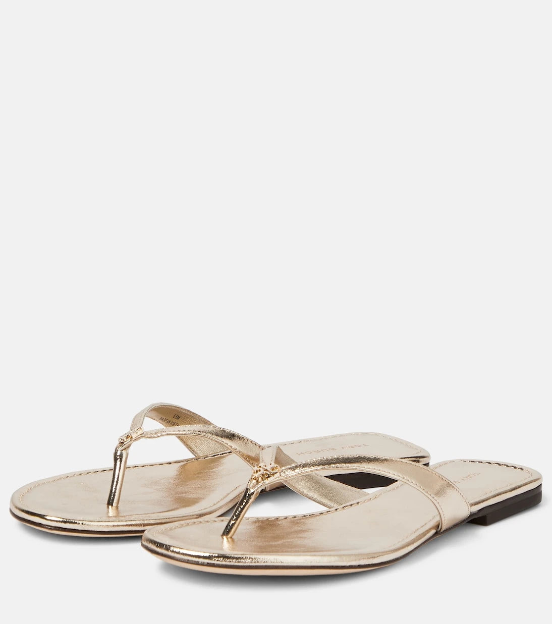 Tory Burch - Metallic leather thong sandals