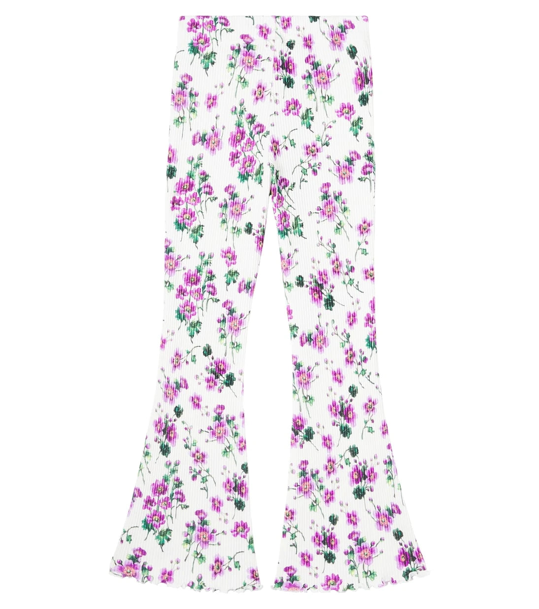 Dolce&Gabbana Kids - Costa floral cotton flared pants