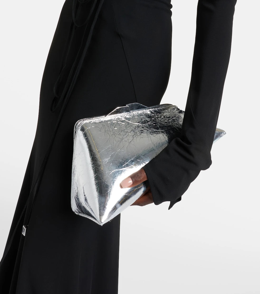 The Attico - 8.30 PM oversized leather clutch