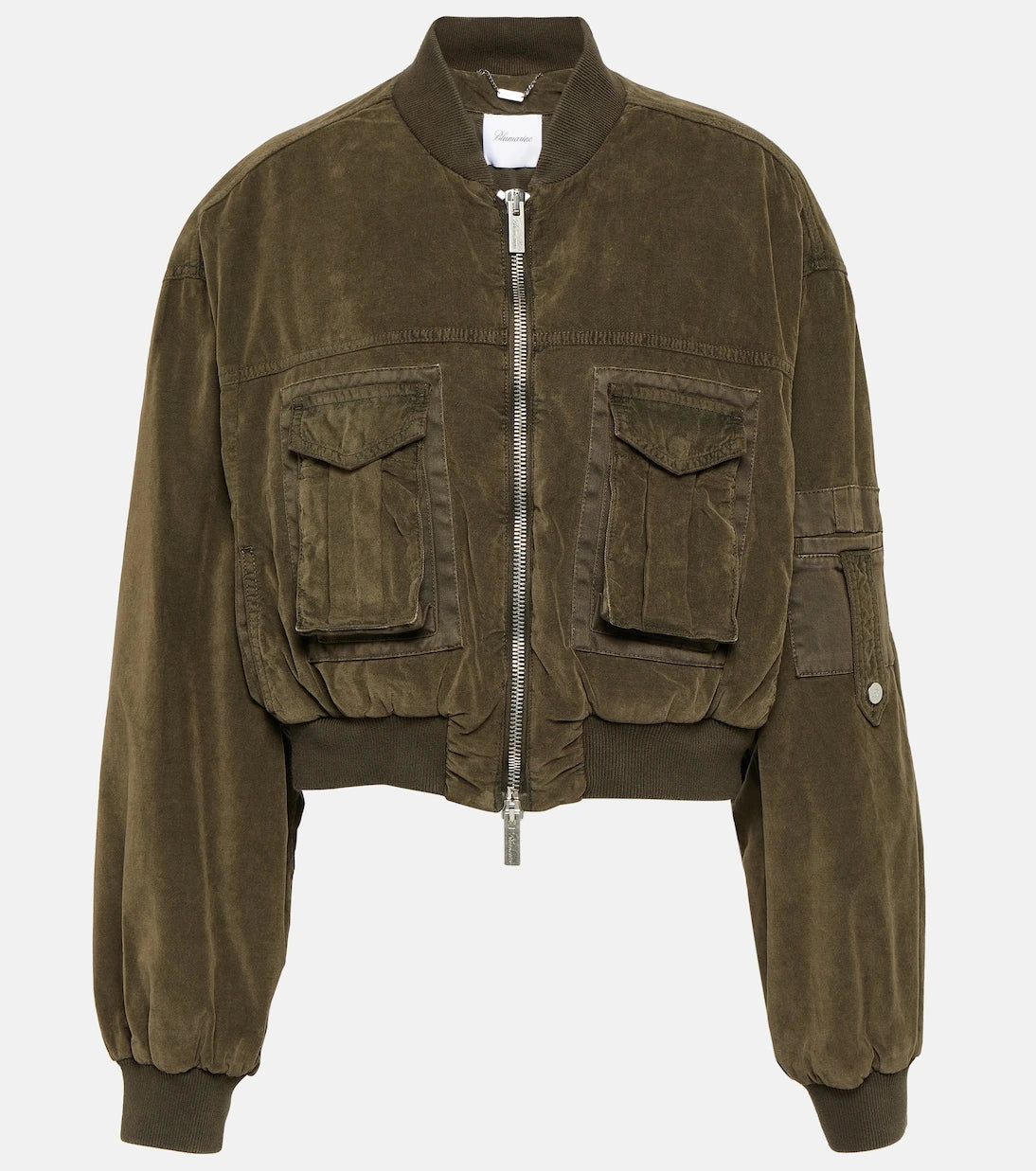 Blumarine - Velvet bomber jacket