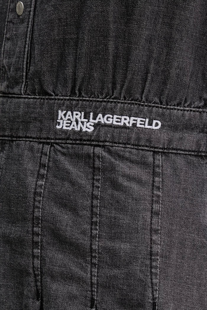 Karl Lagerfeld Jeans раскроена дънкова рокля