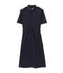 Burberry Navy Wool Mini Shirt Dress