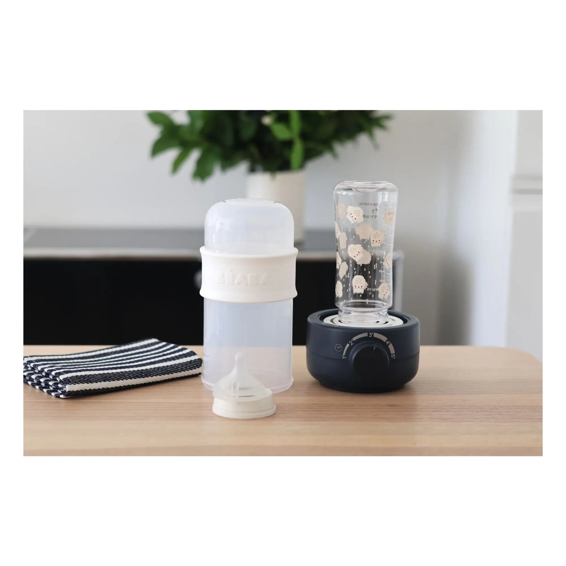 Béaba - Baby Milk Second Steam Bottle Warmer | Midnight blue