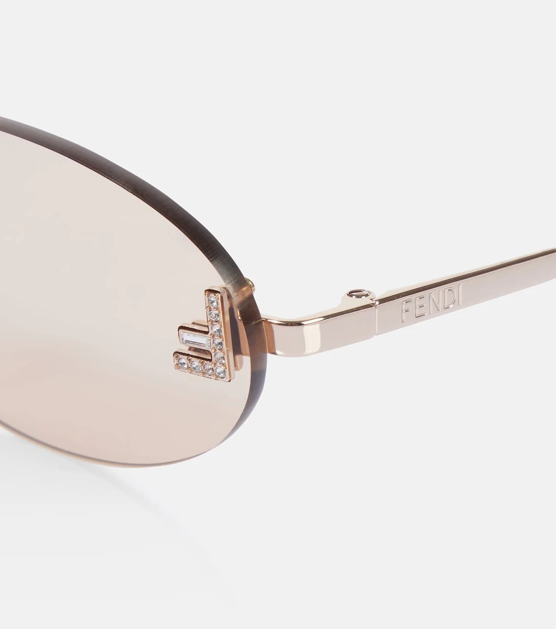 Fendi - نظارة شمسية Fendi First Crystal بيضاوية