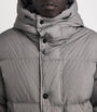 Grey Nylon Crinkle Reps Down Parka