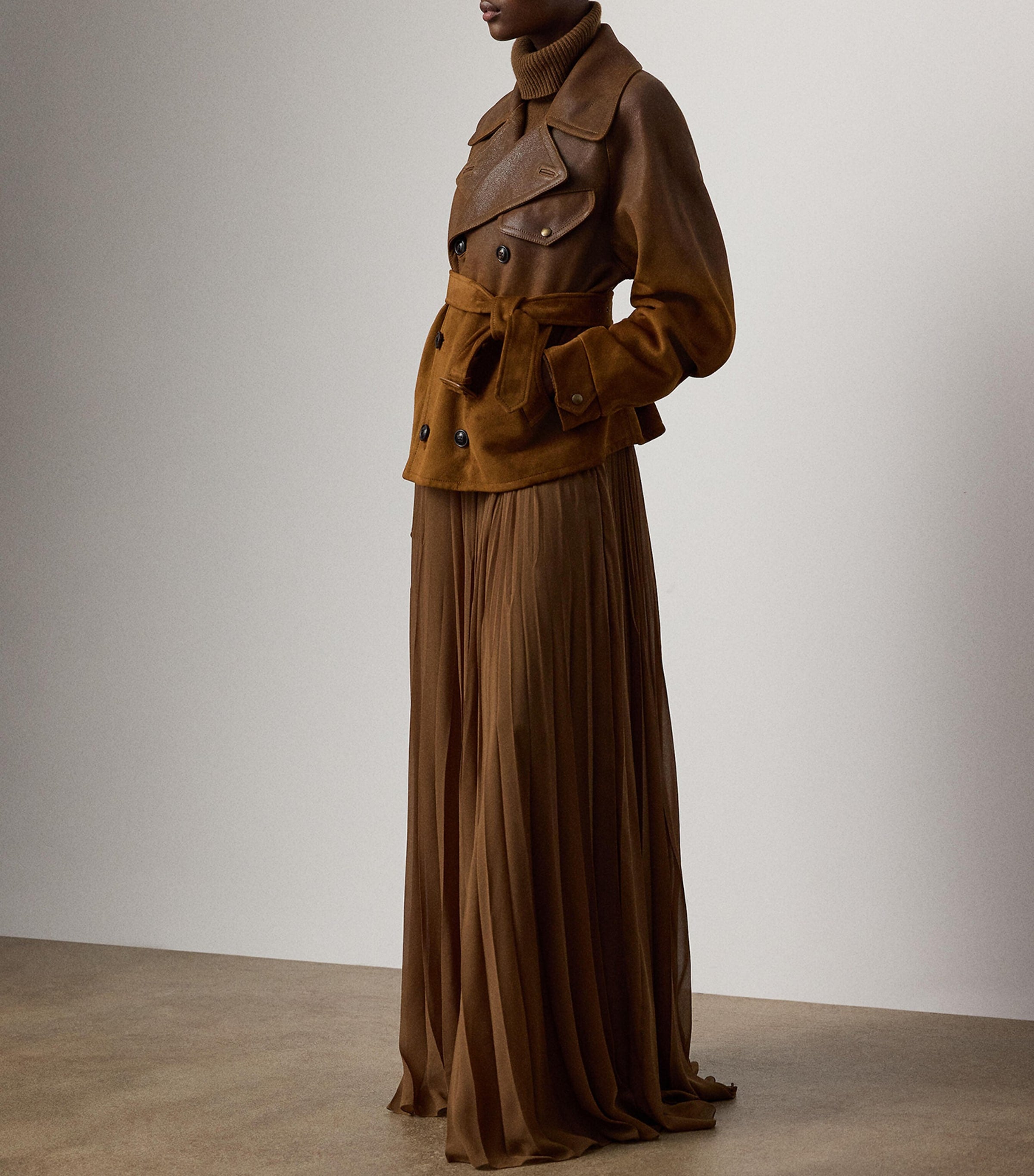 Brown Lamsbkin Eldridge Moto Jacket