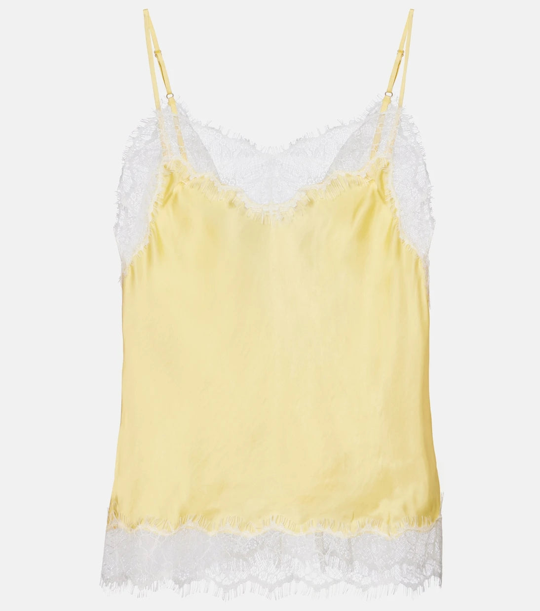 Poupette St Barth - Zely lace-trimmed satin camisole