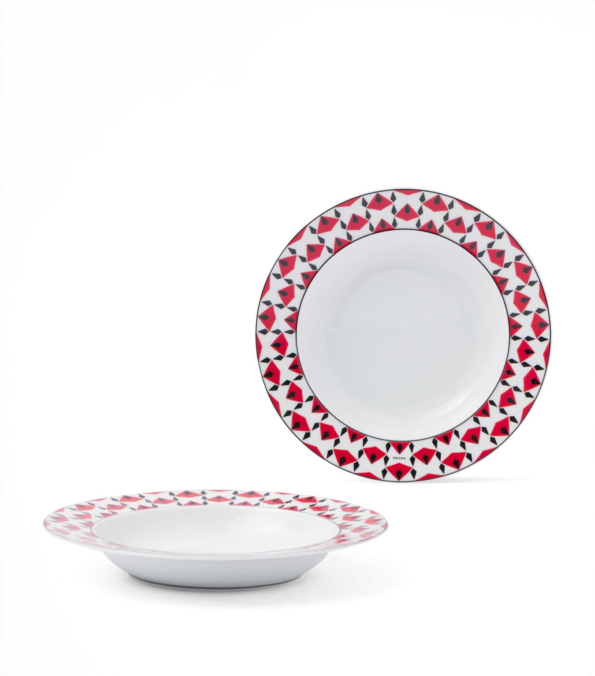 Set of 2 Porcelain Vienna Soup Plates (22cm)