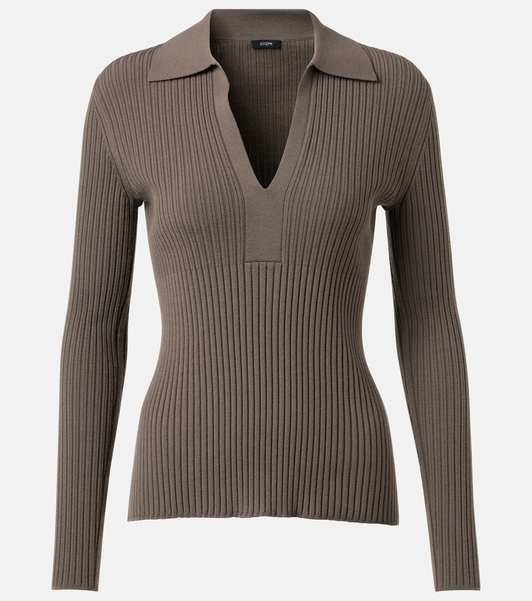 Joseph - Ribbed-knit wool polo shirt