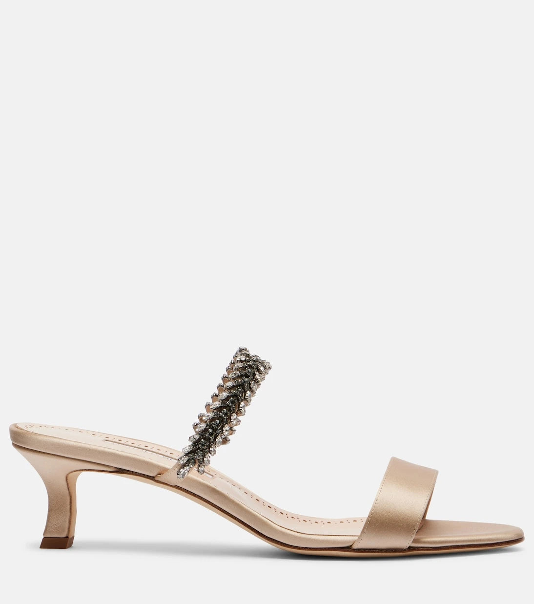 Manolo Blahnik - Kifasan embellished satin mules
