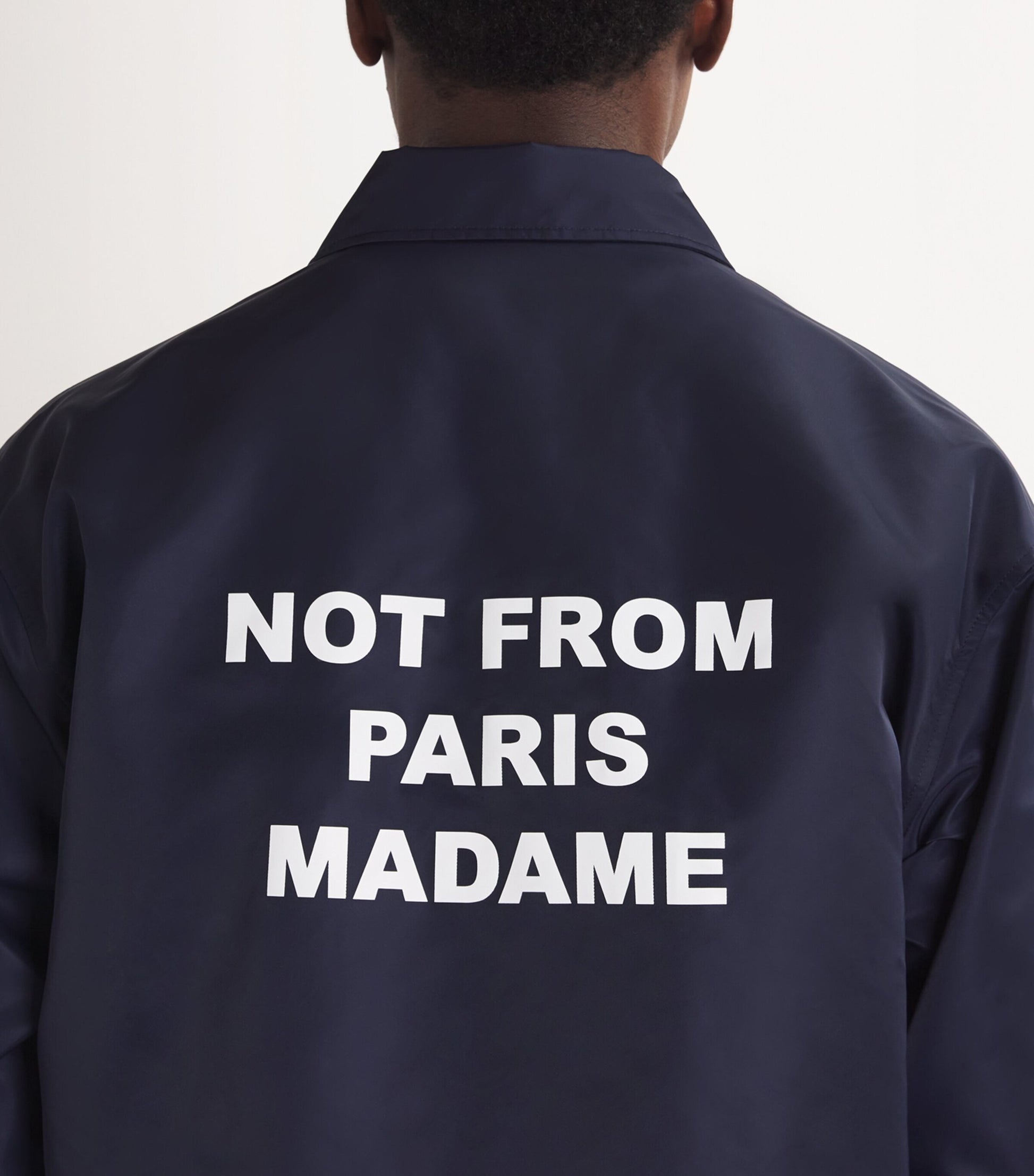 Drôle De Monsieur Navy Graphic Print Jacket