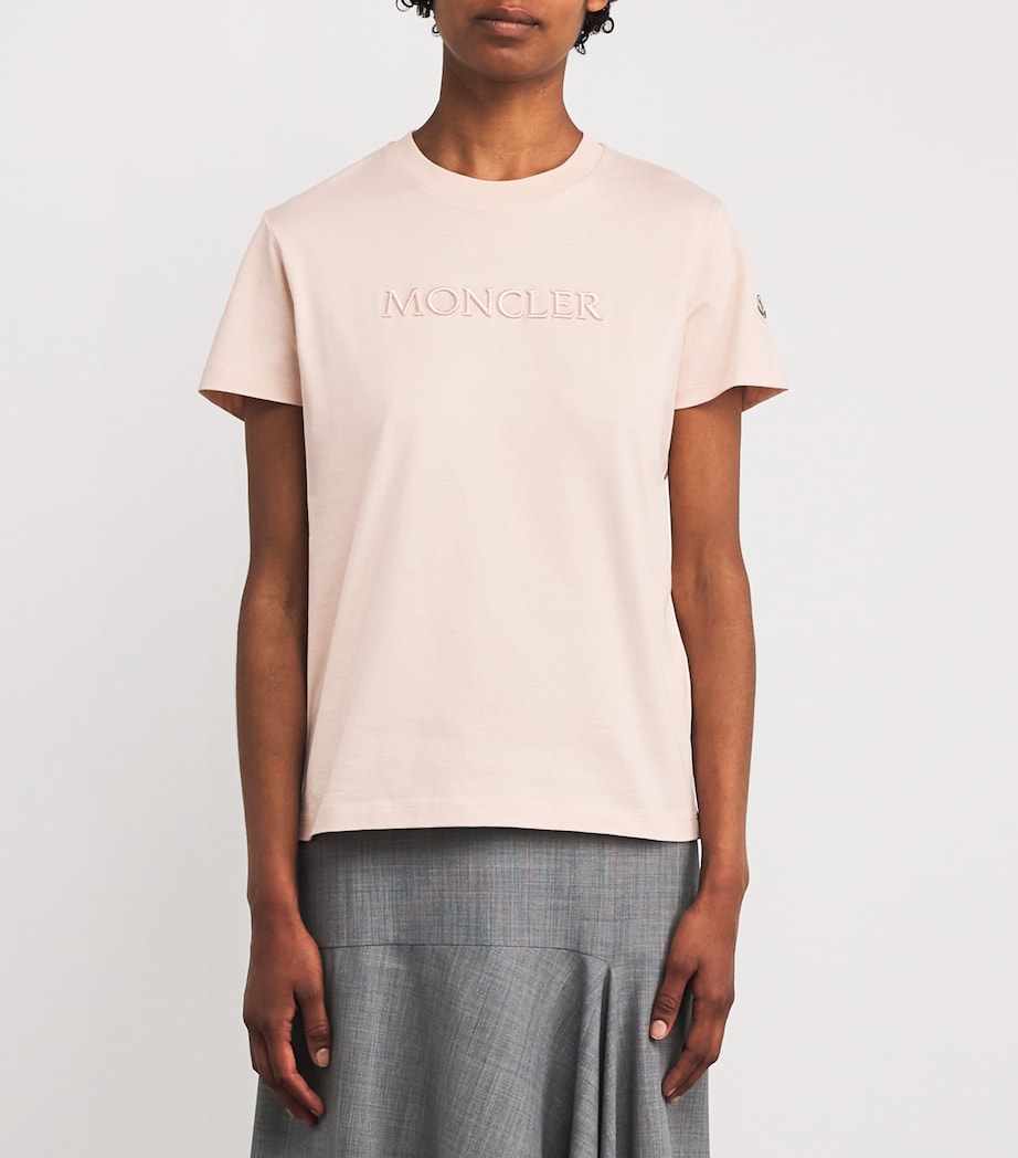 Moncler Nude Cotton Logo T-Shirt