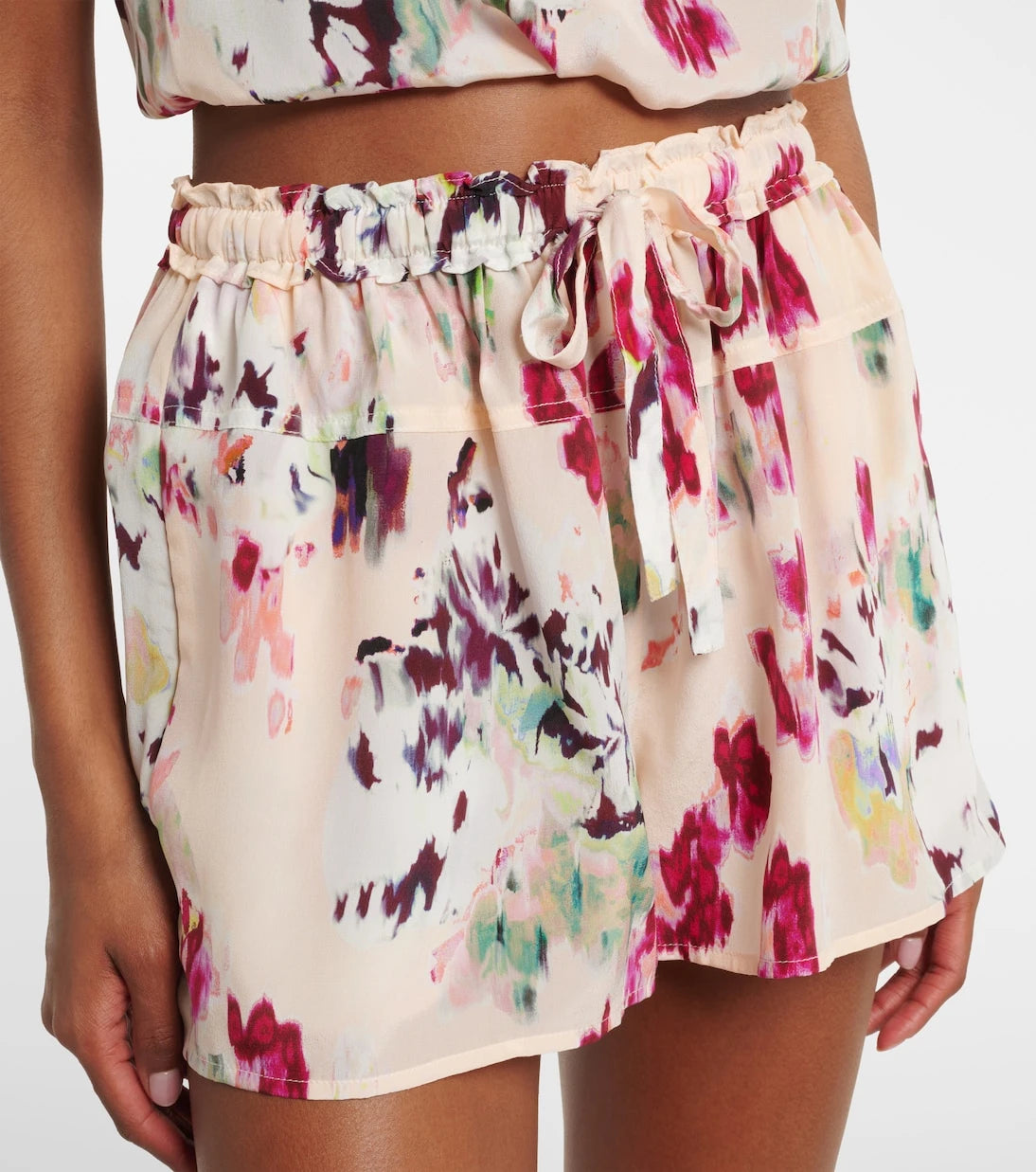 Ulla Johnson - Aurielle floral silk shorts
