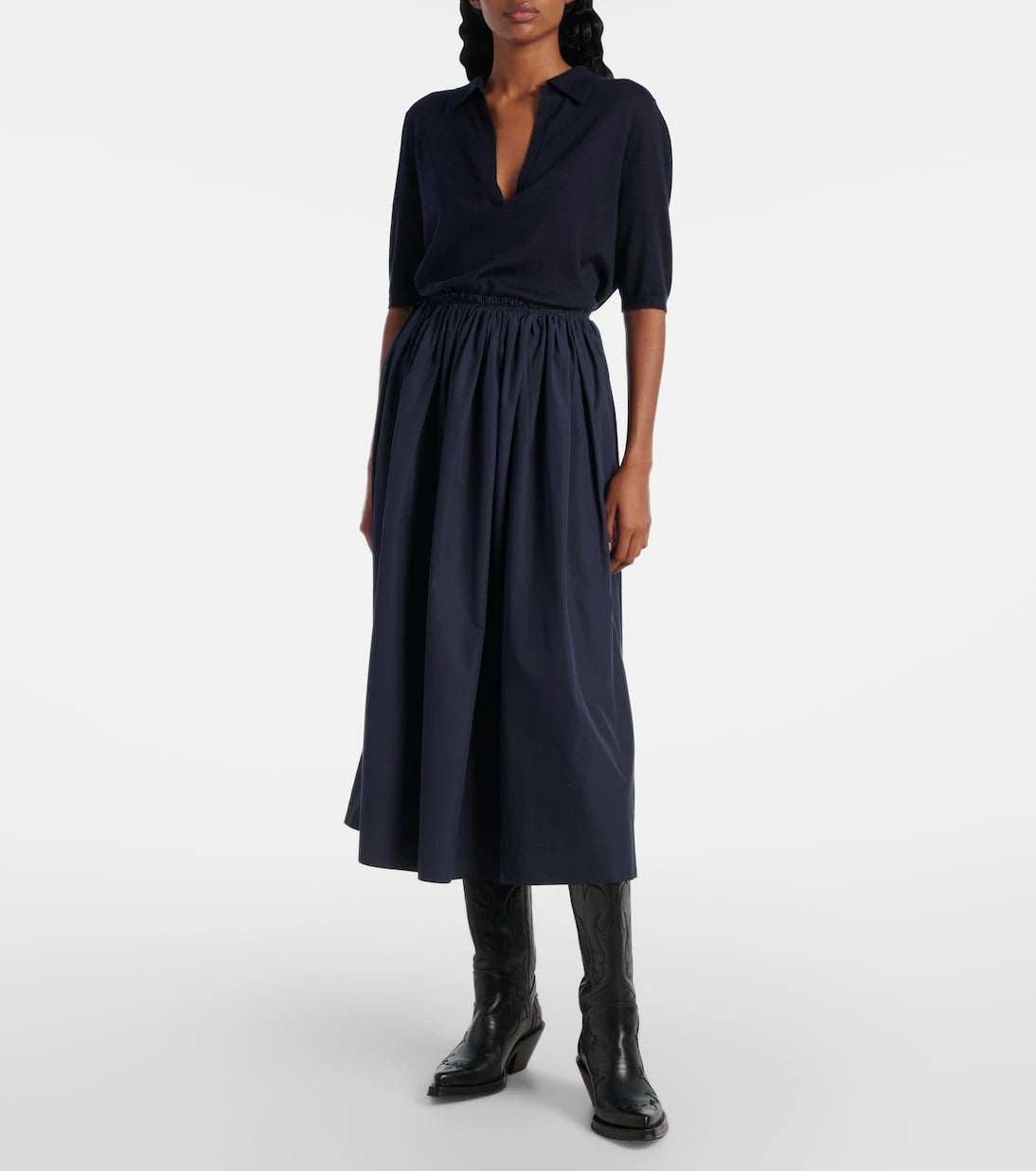 Gabriela Hearst - Chiara cotton midi skirt