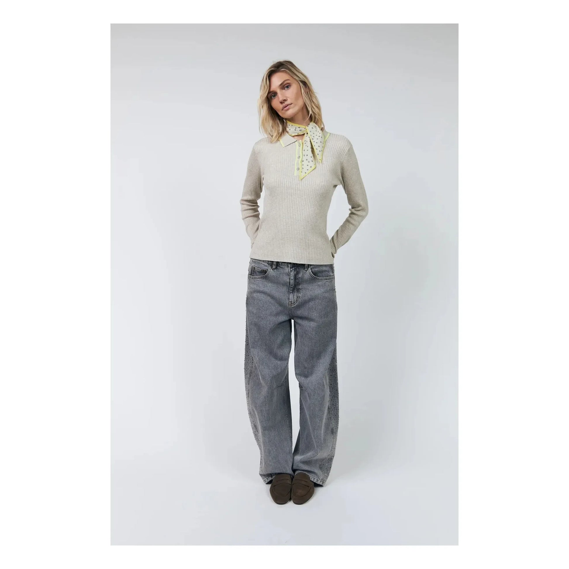 Lollys Laundry - Polo Julio sweater | Beige