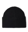 Cashmere Rib-Knit Beanie