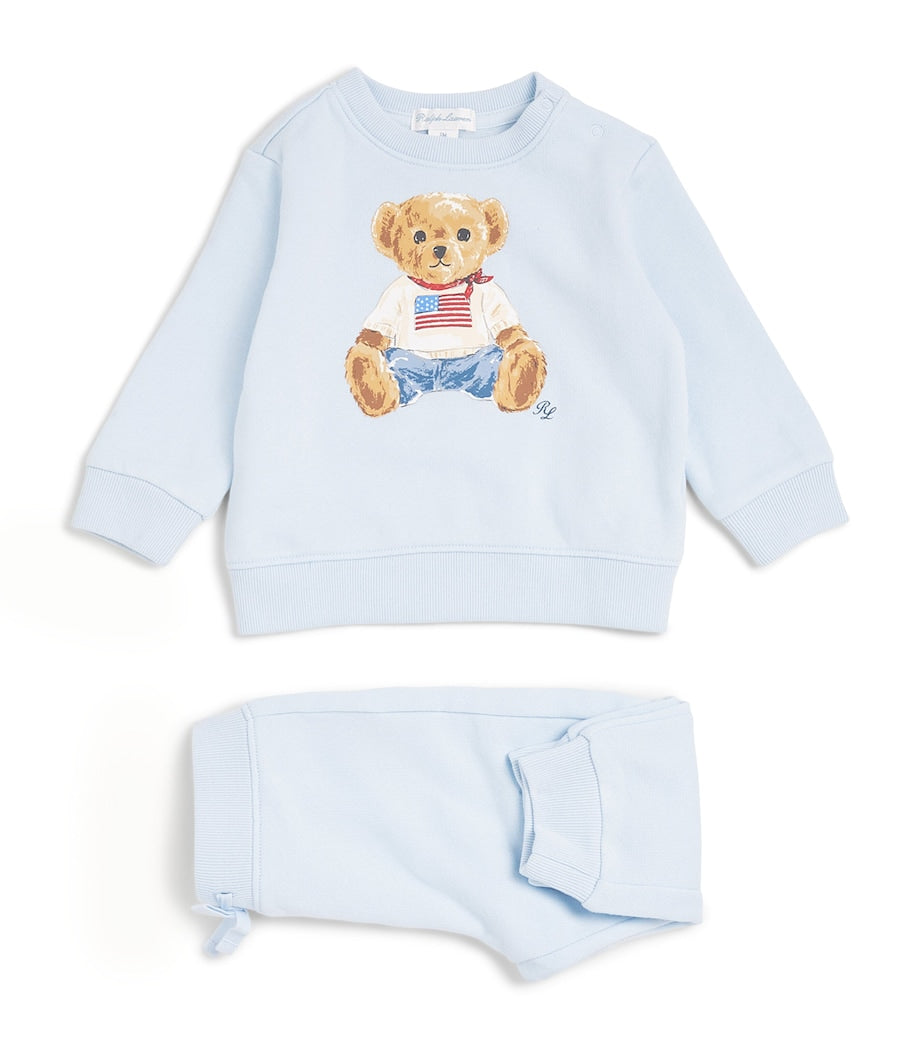 Ralph Lauren Kids Cotton-Blend Sweatshirt and Sweatpants Set (3-24 Months)