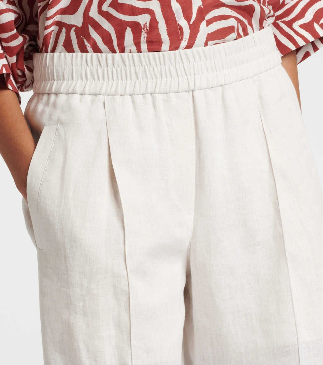 Brunello Cucinelli - Linen wide-leg pants