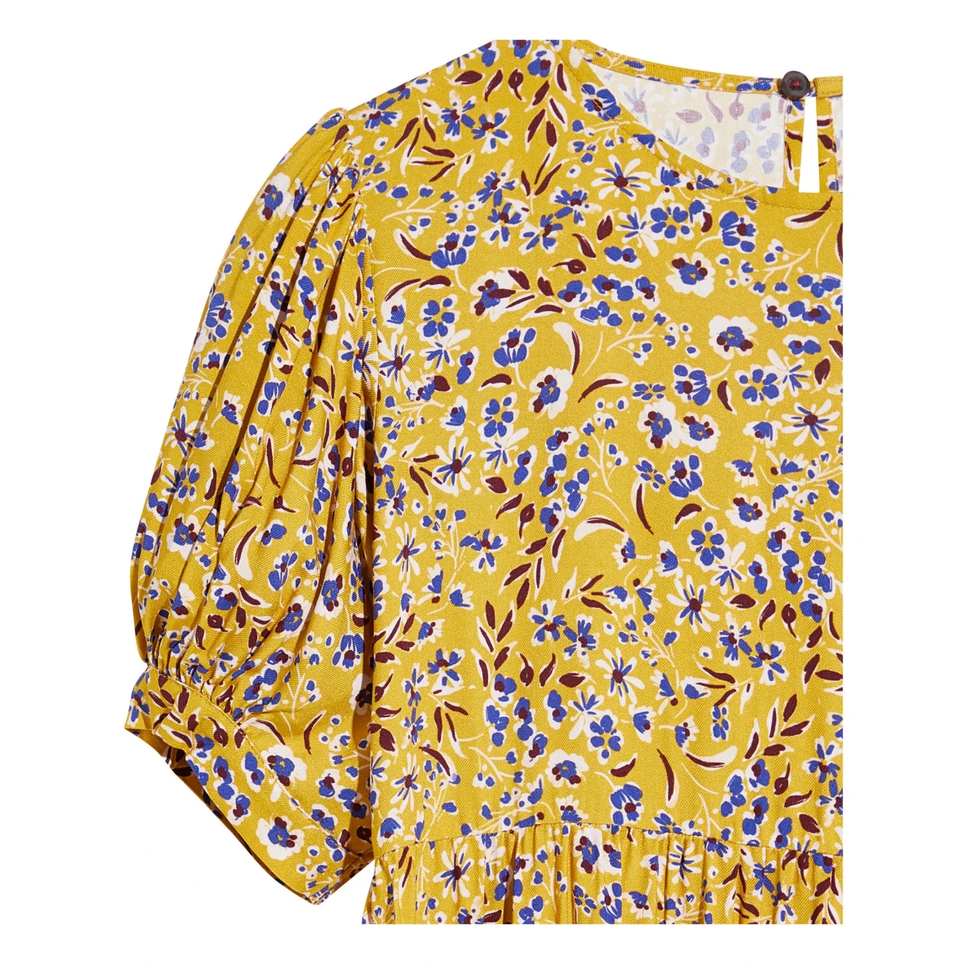 Bellerose - Atomic Printed Ruffle Dress | Mustard