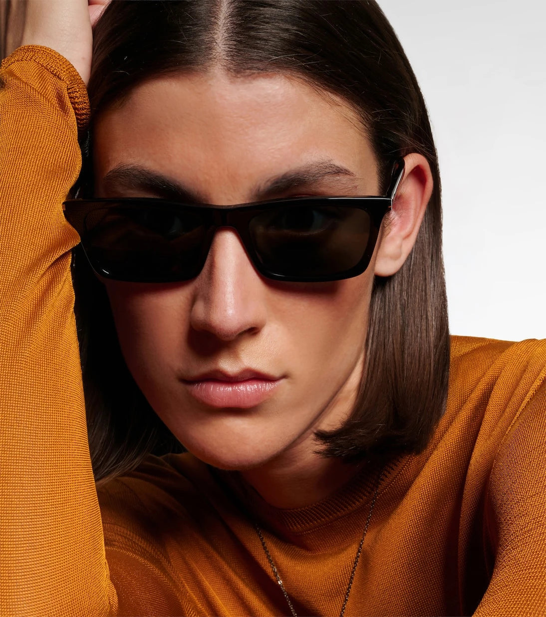Saint Laurent - Corner Angle rectangular sunglasses