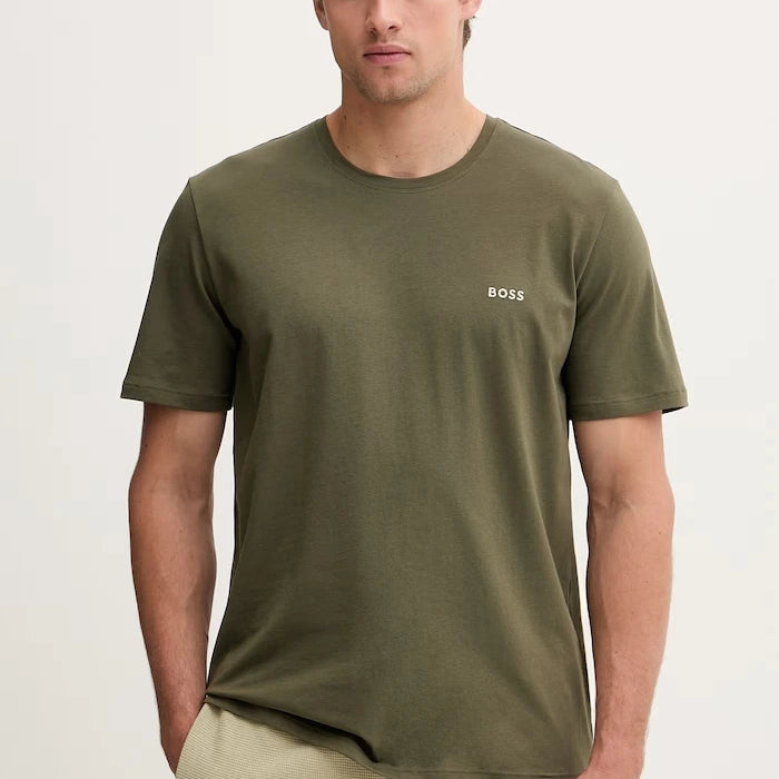 BOSS Erkek Ev Tişörtü Pamuklu Elastanlı Mix&Match T-Shirt R