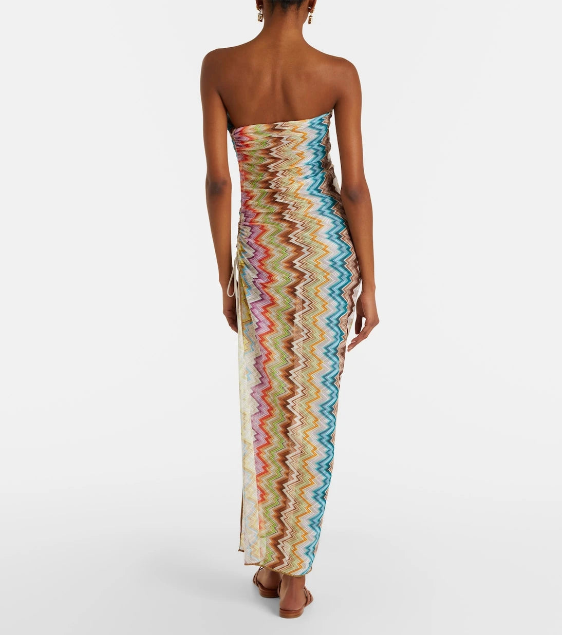 Missoni - Zigzag gathered maxi dress