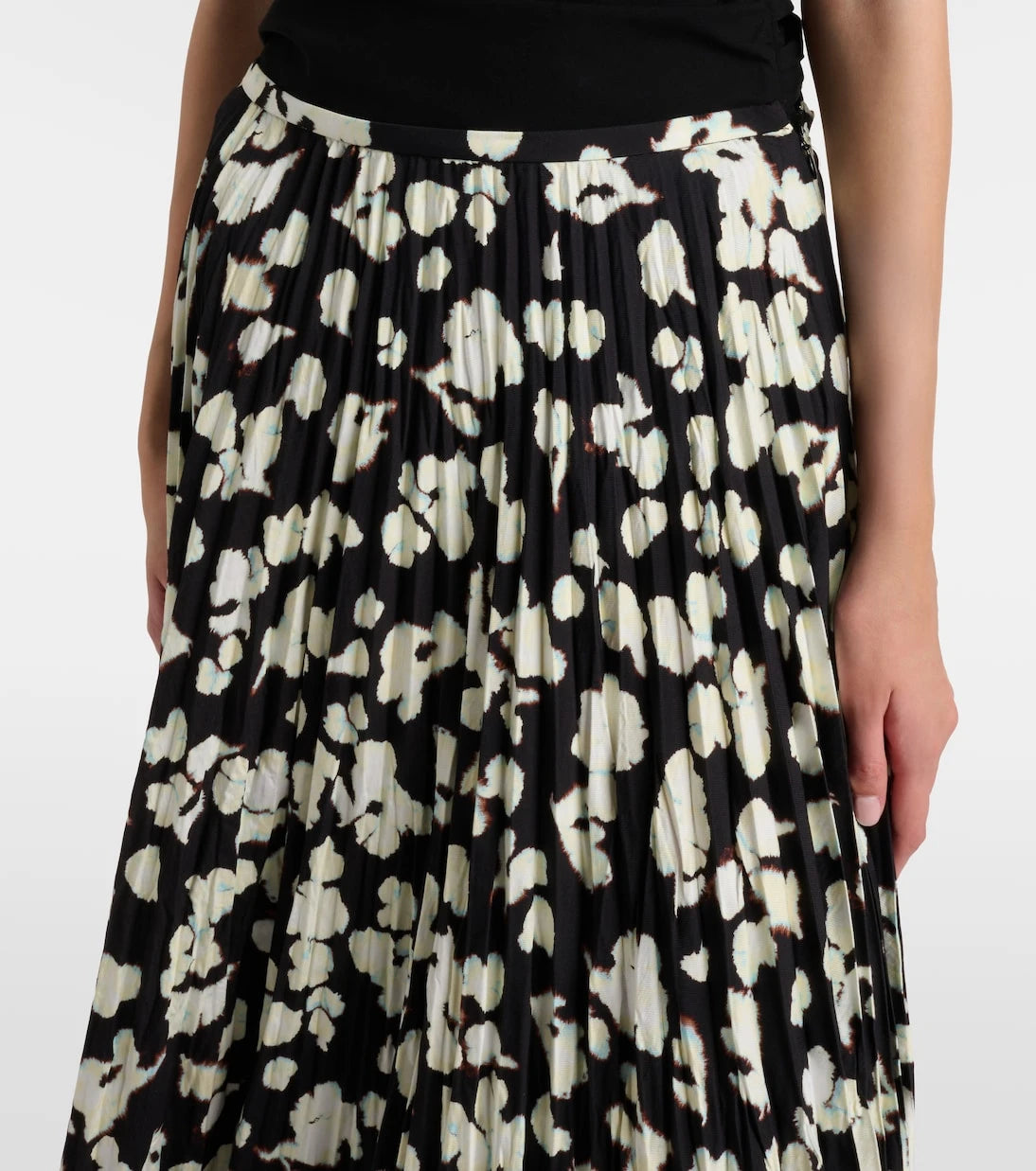 Proenza Schouler - White Label Runa printed twill midi skirt