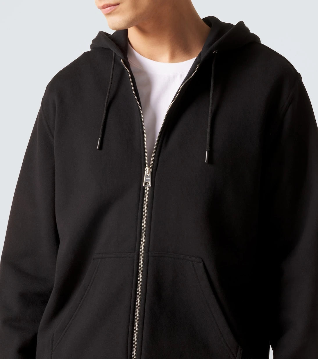 Givenchy - Logo cotton fleece zip-up hoodie