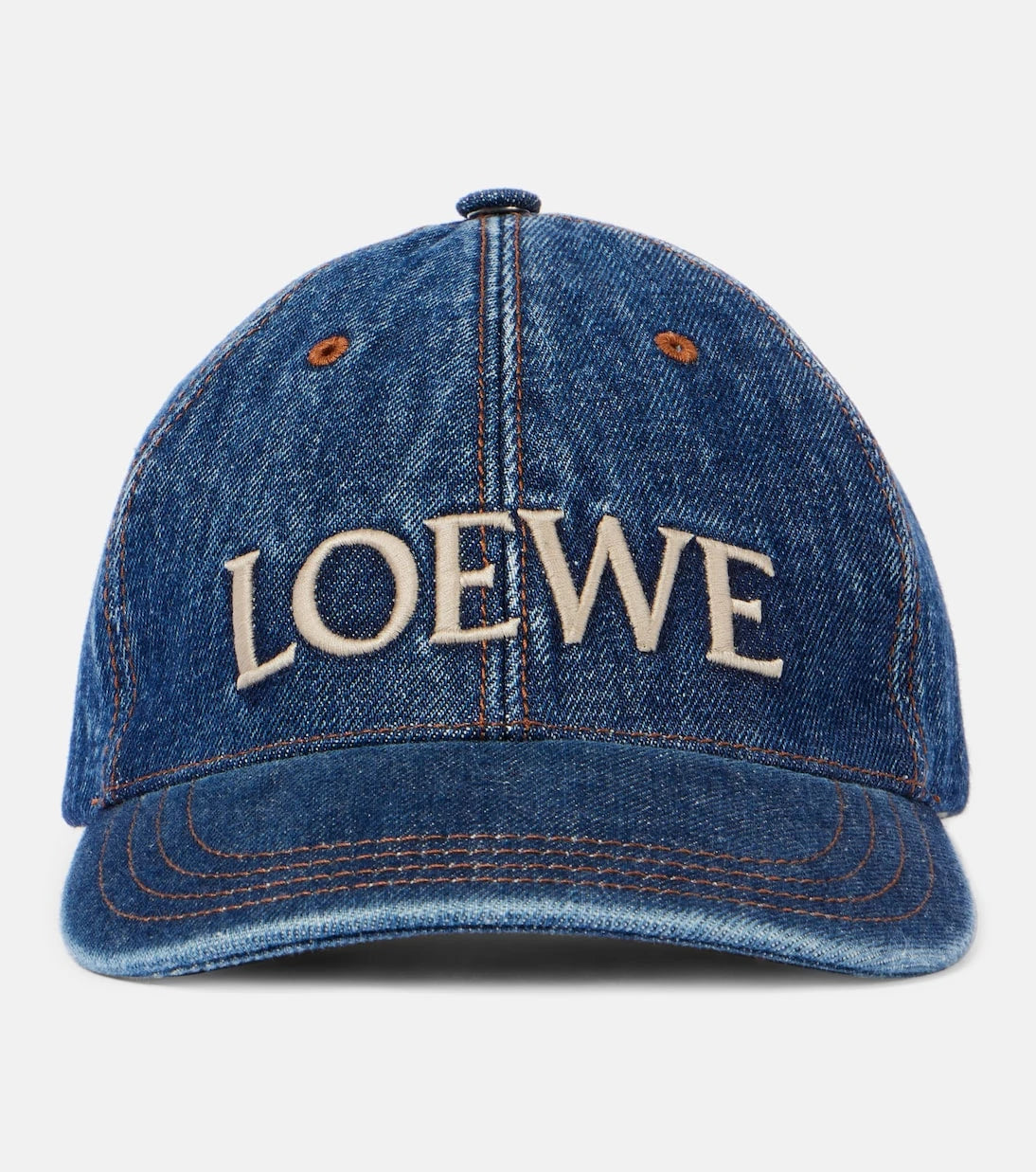 Loewe - Paula's Ibiza logolu denim beyzbol şapkası