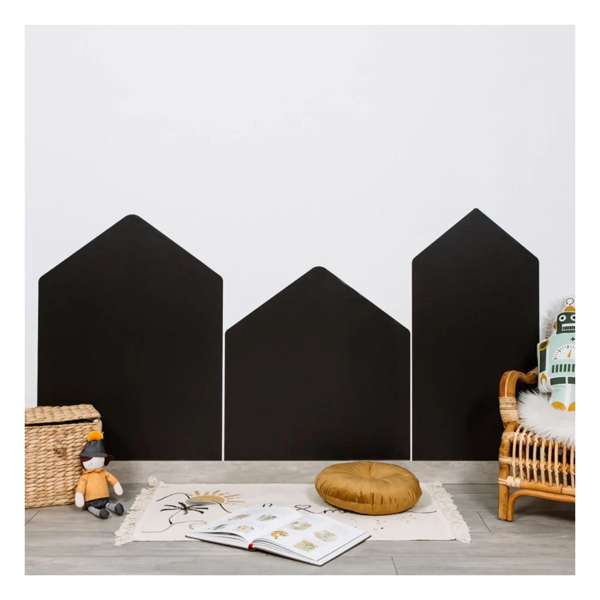 Ferflex - My City" magnetic board with 21 geometric shapes
