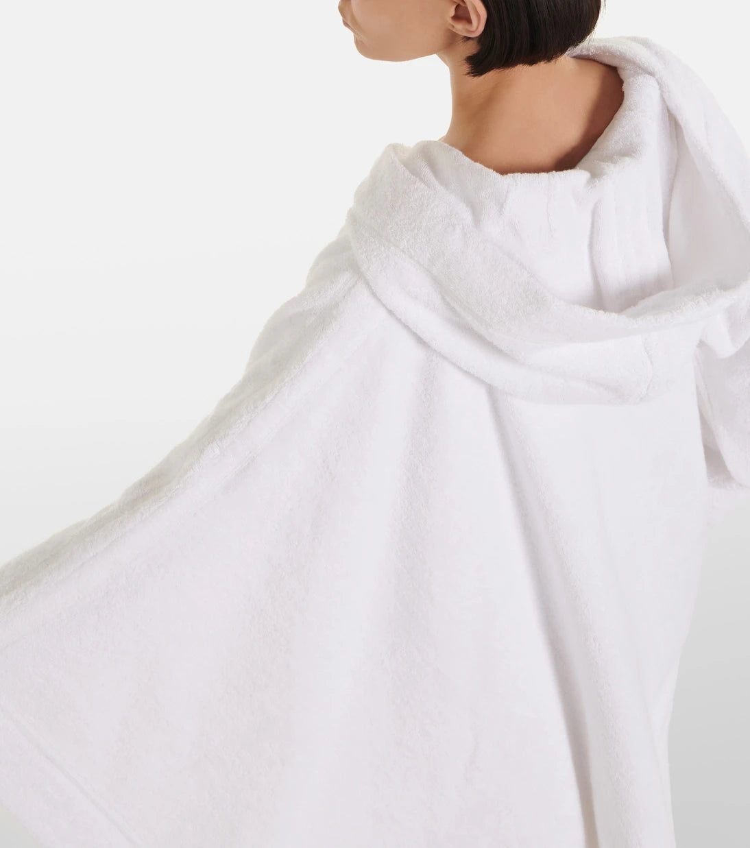 Alaïa - Cropped cotton terry hoodie