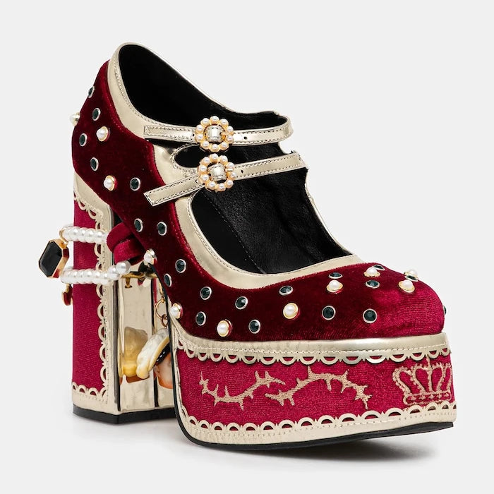 Обувки с дебел ток Koi Footwear Boleyns Vengeance