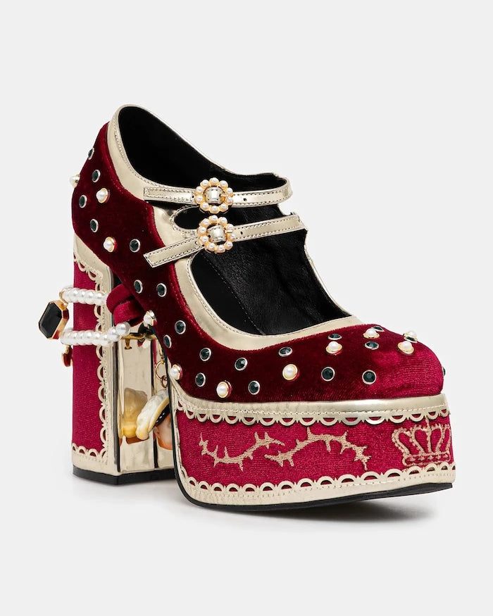 Обувки с дебел ток Koi Footwear Boleyns Vengeance
