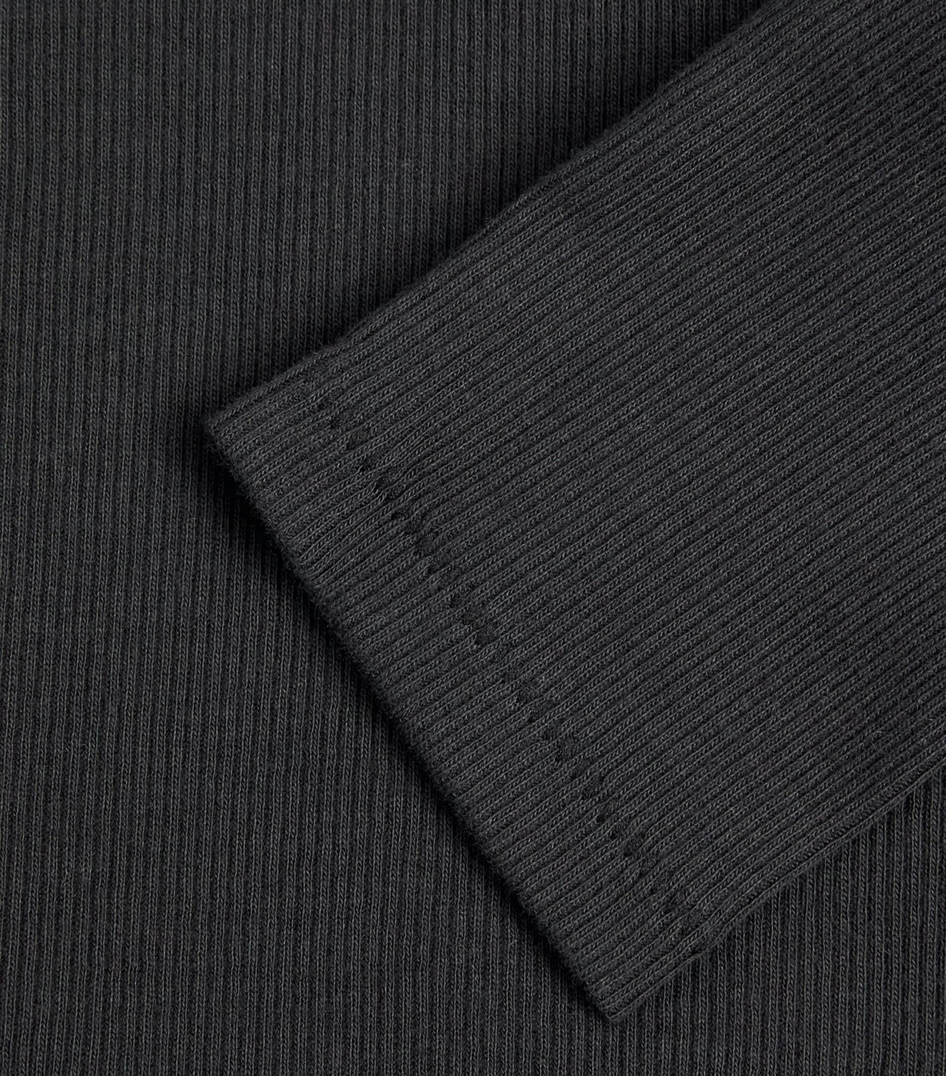 Skims Black Cotton-Blend Long-Sleeve T-Shirt