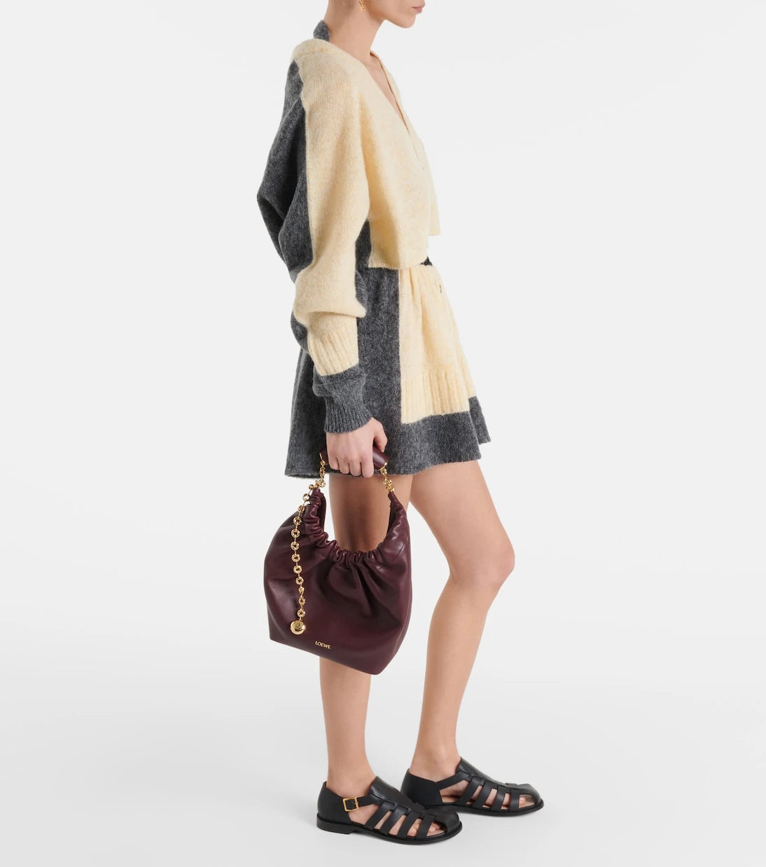Loewe - Squeeze Small leather shoulder bag