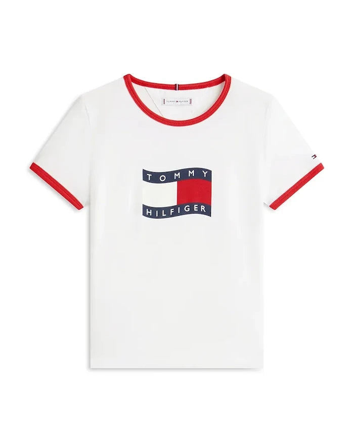 Çocuklar için pamuklu Tommy Hilfiger tişört