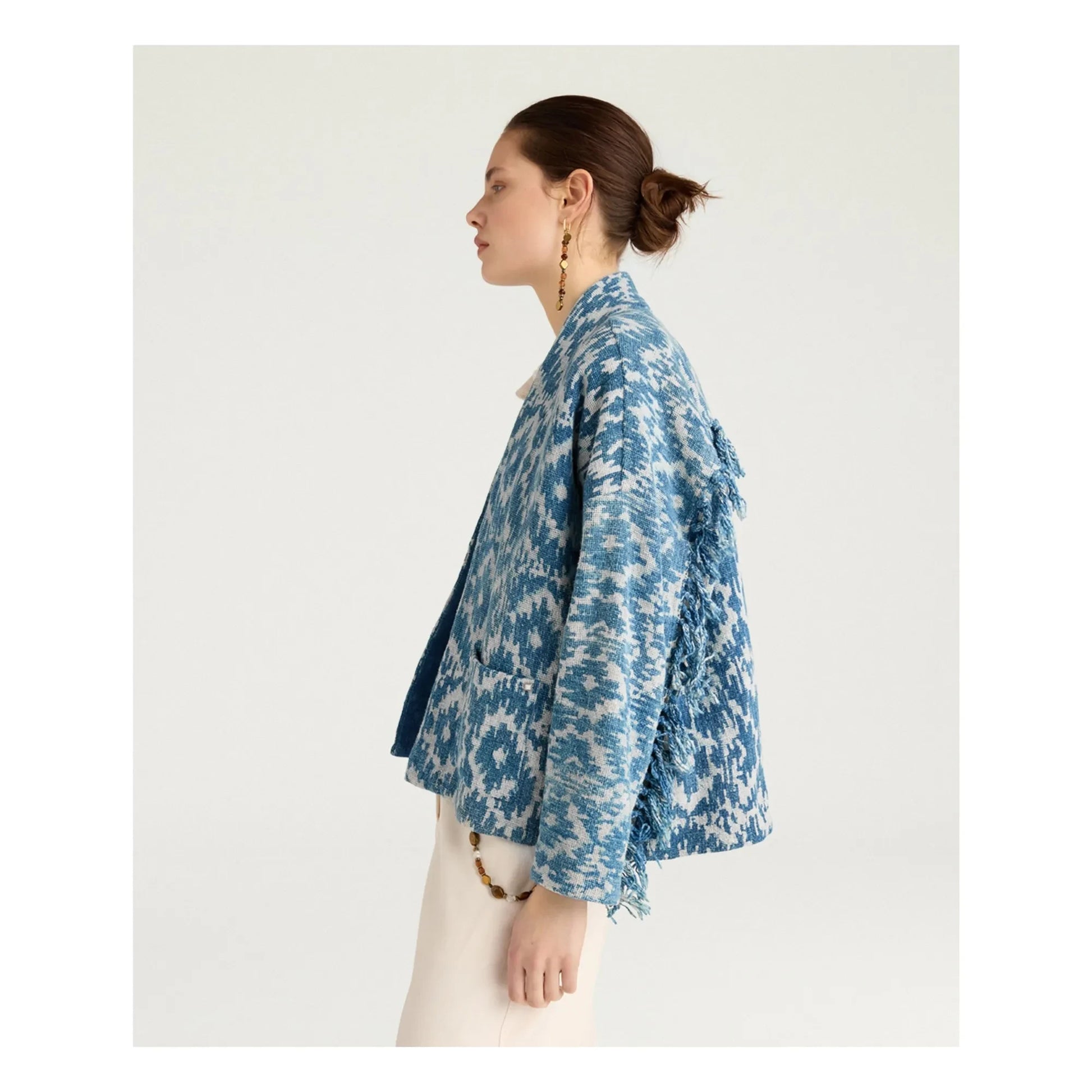 Momoni - Ara Cotton Jacket | Blue