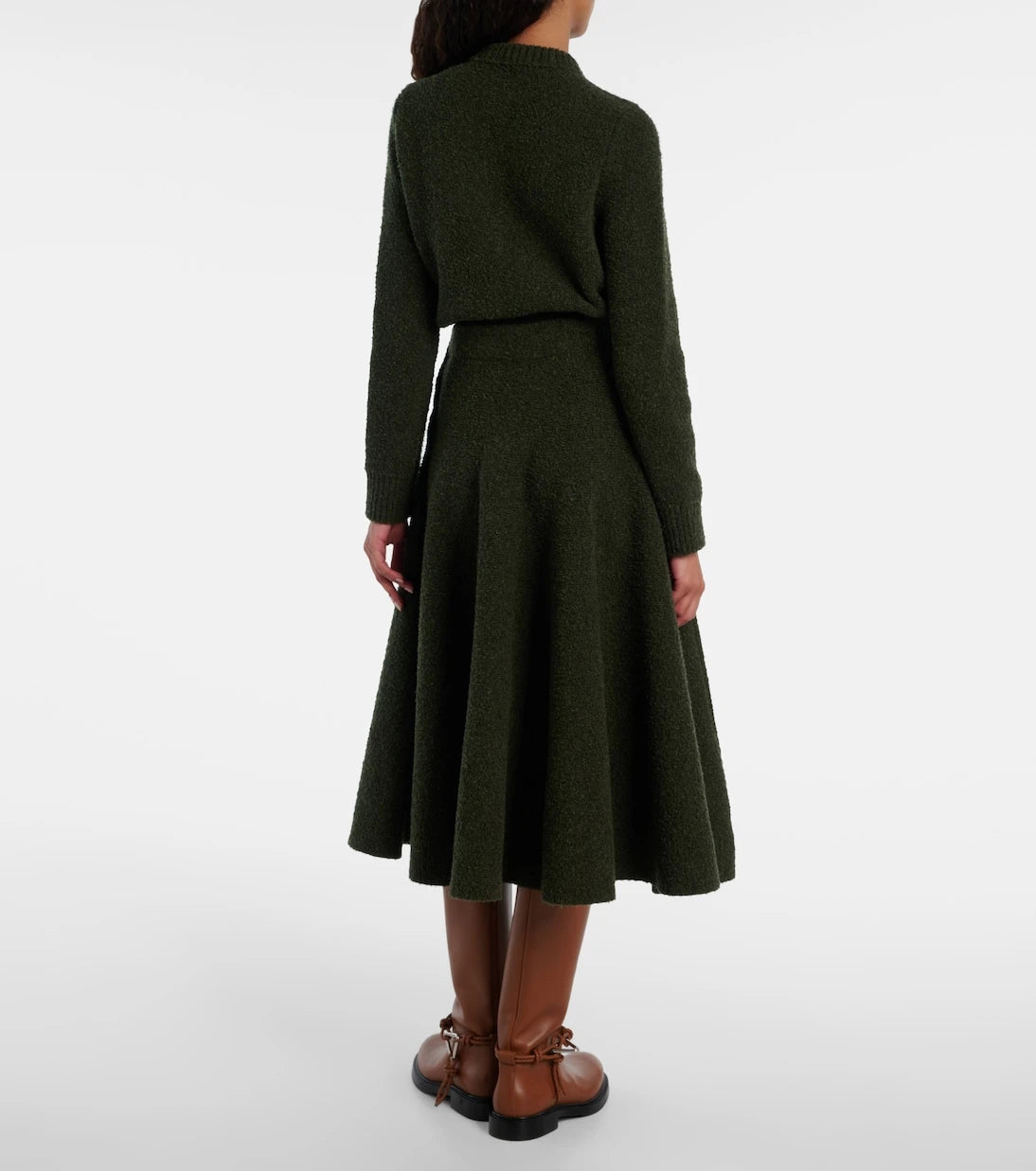 Bottega Veneta - Knot bouclé midi skirt