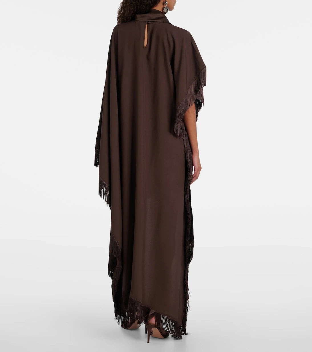 Taller Marmo - California saçaklı saten kaftan