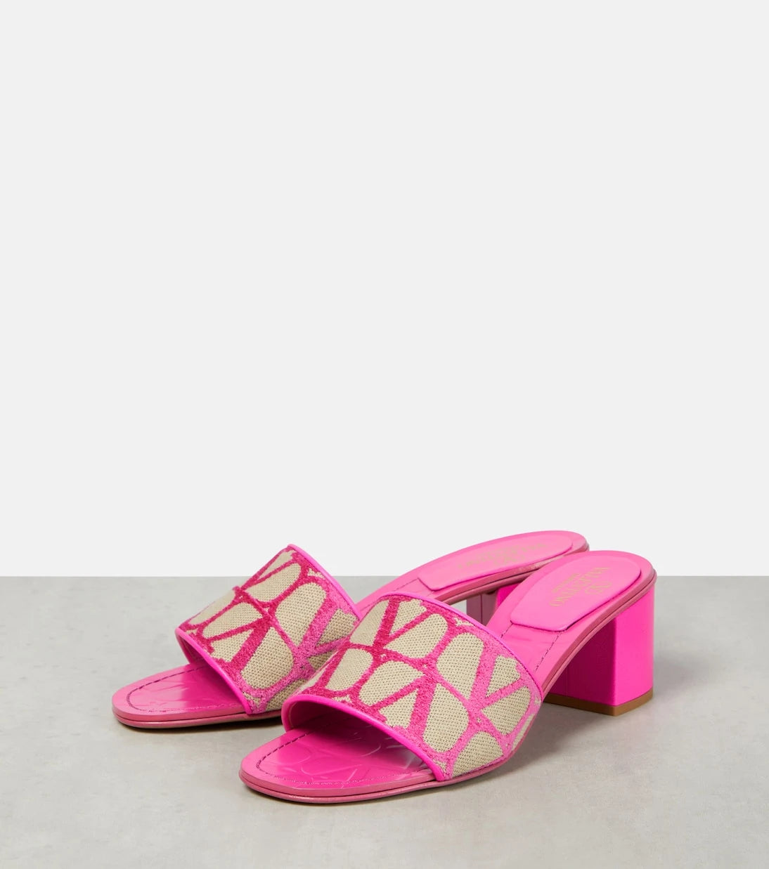 Valentino Garavani - Toile Iconographe canvas mules