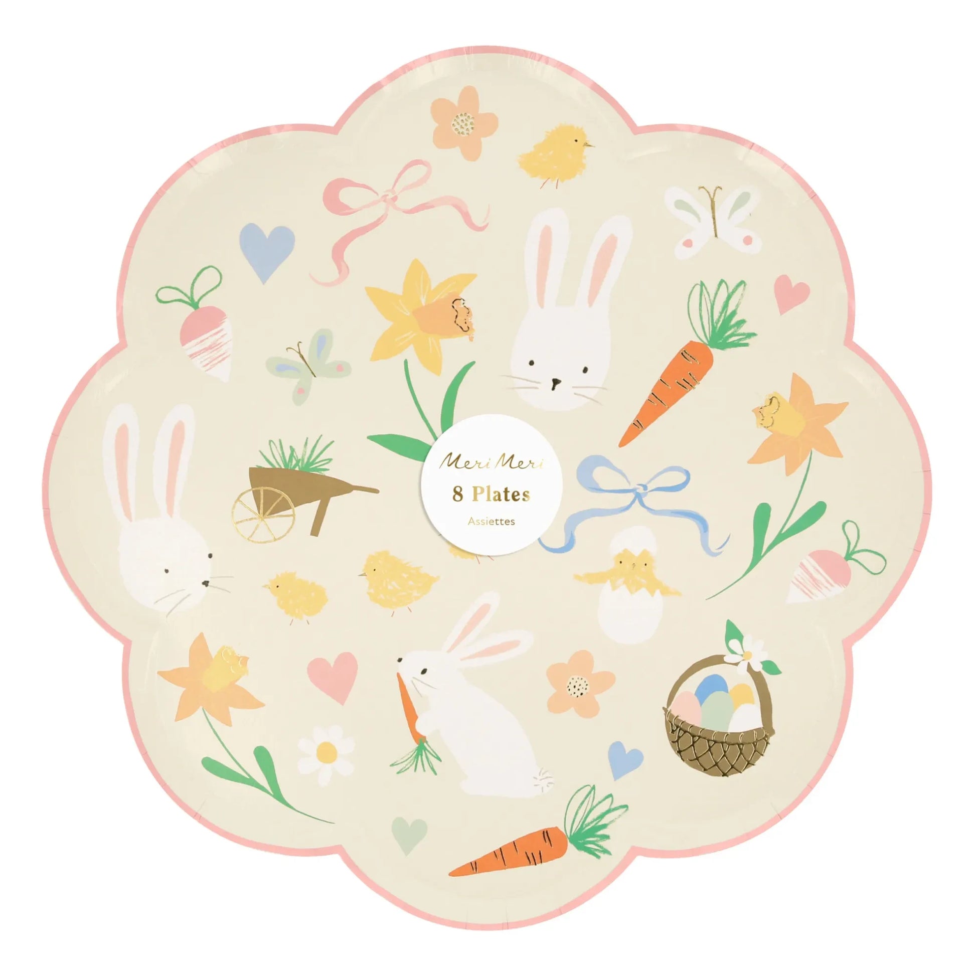 Meri Meri - Easter icon dinner plates - Set of 8 | Pastel
