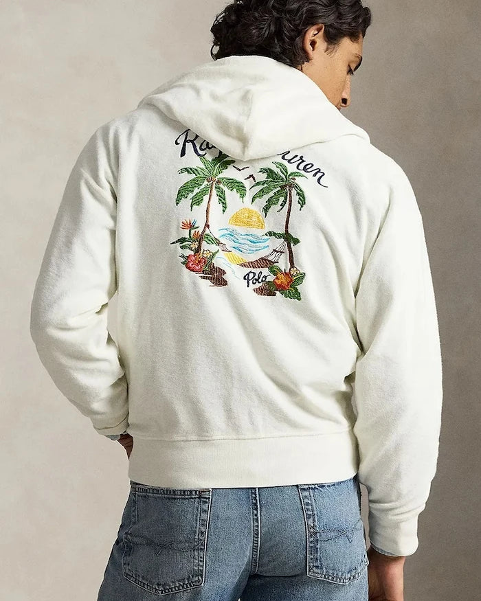 Polo Ralph Lauren erkek pamuklu kapüşonlu sweatshirt