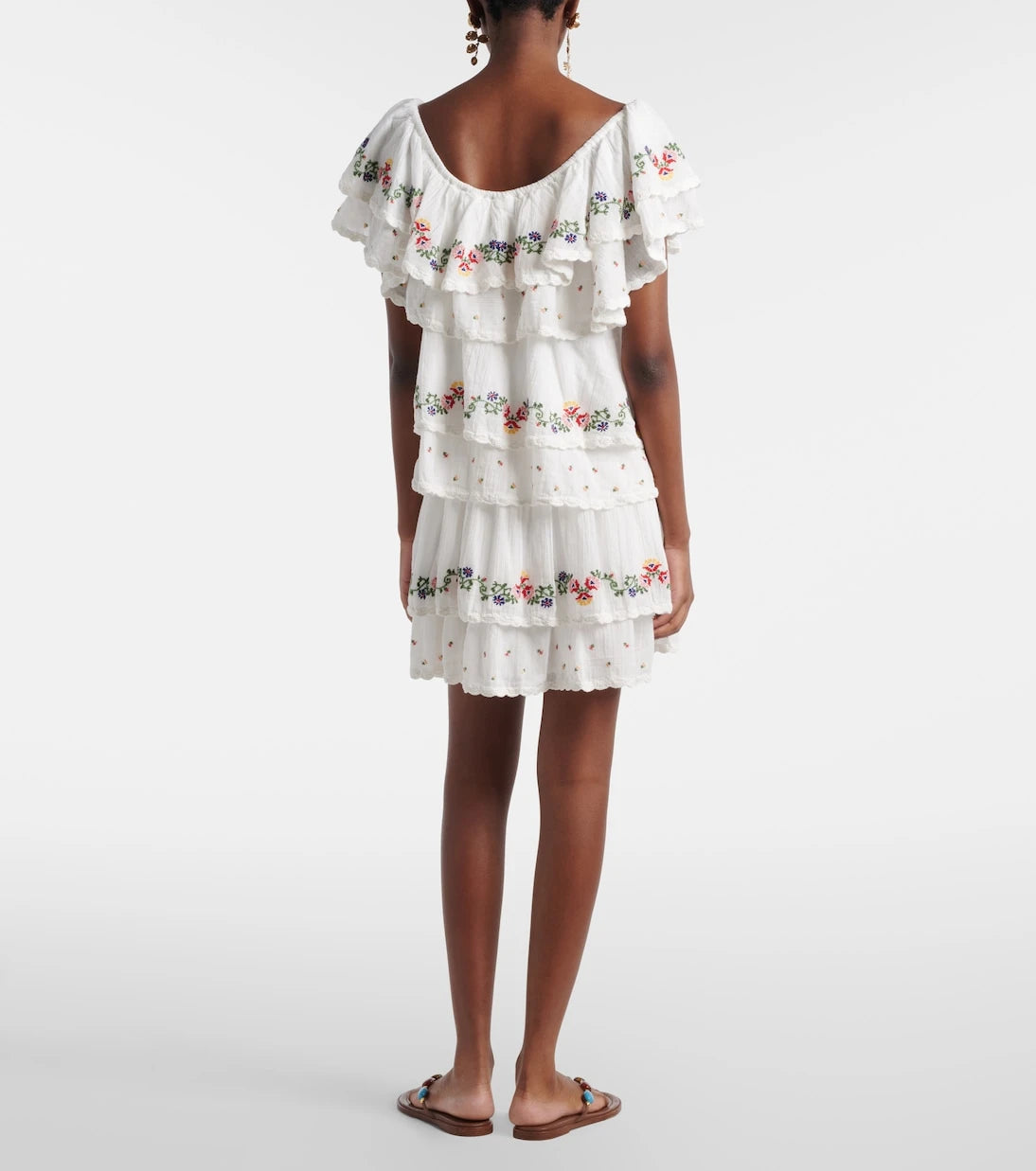 Rixo - Leilani embroidered cotton minidress