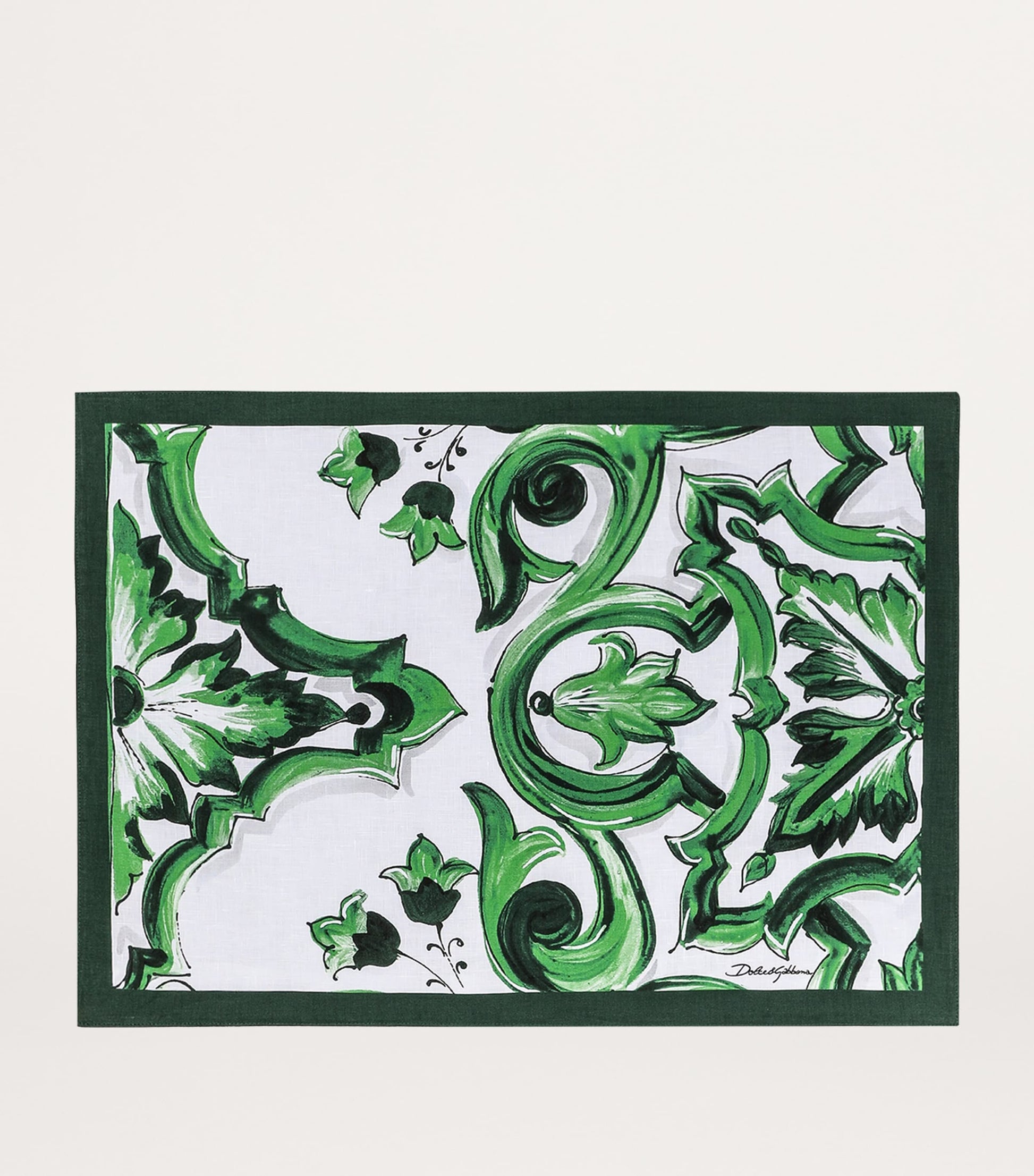 Dolce & Gabbana Casa Linen Majolica Placemat and Napkin Set