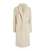 White Shearling Reversible Coat