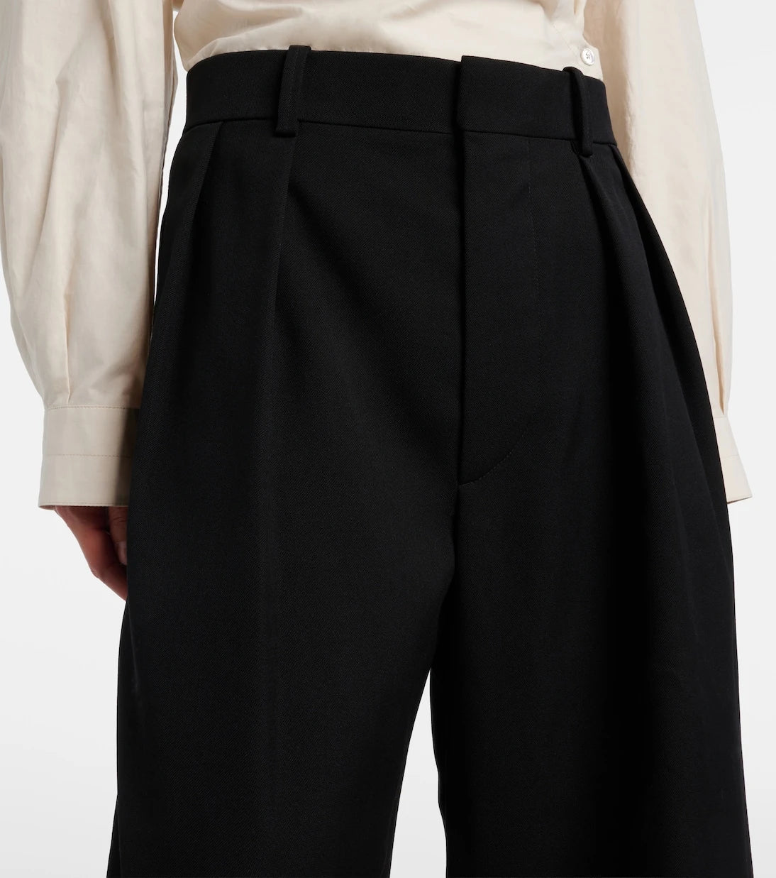 Wardrobe.NYC - Pleated low-rise wide-leg wool pants