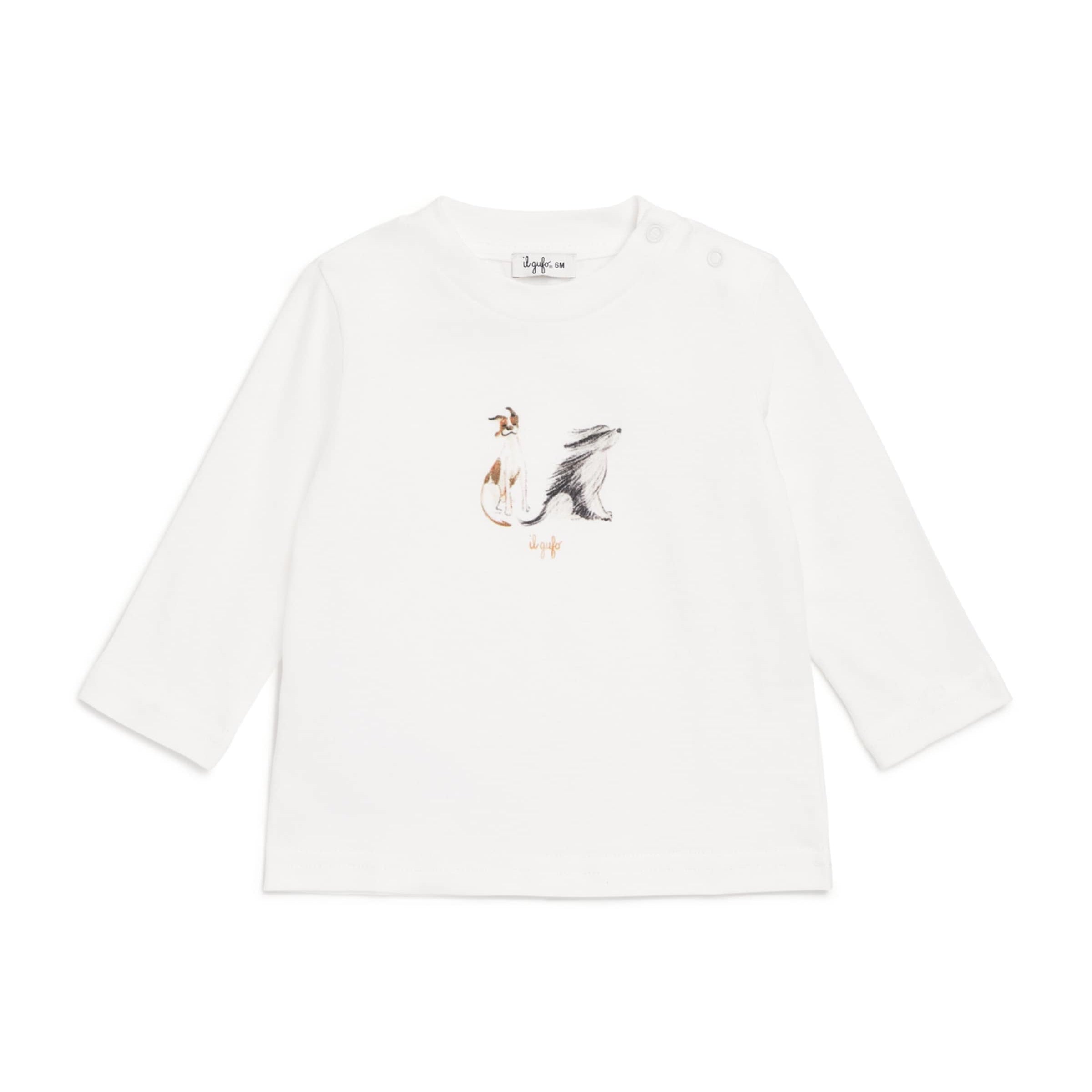 Cotton Dog Print T-Shirt (6-36 Months)