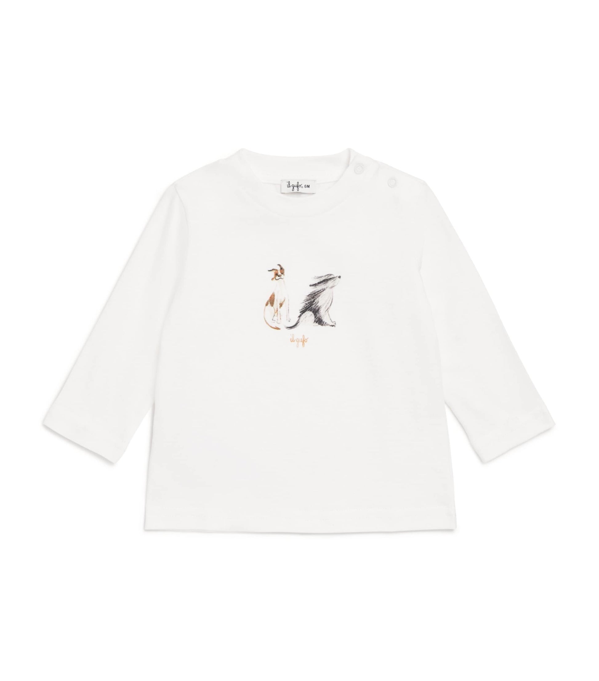 Cotton Dog Print T-Shirt (6-36 Months)