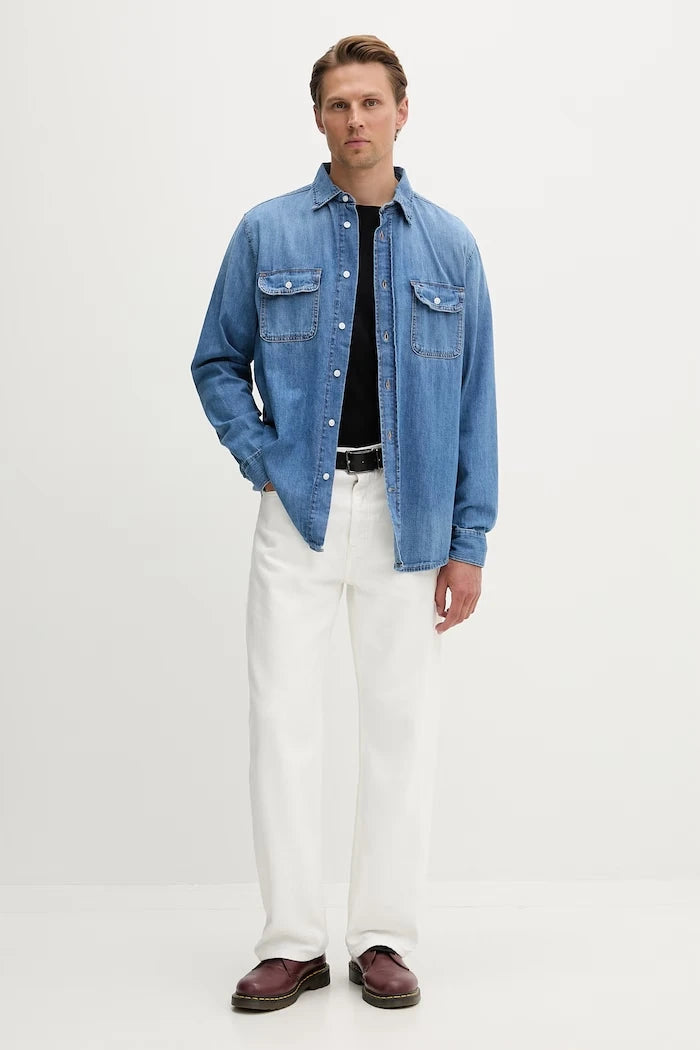 Tommy Jeans Erkek Denim Gömlek